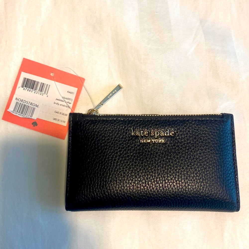 Pebbled leather bifold Kate Spade wallet
